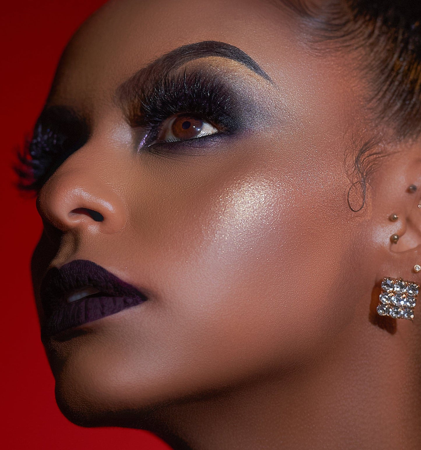 Pink Gold Cream Rose Shape Highlighter