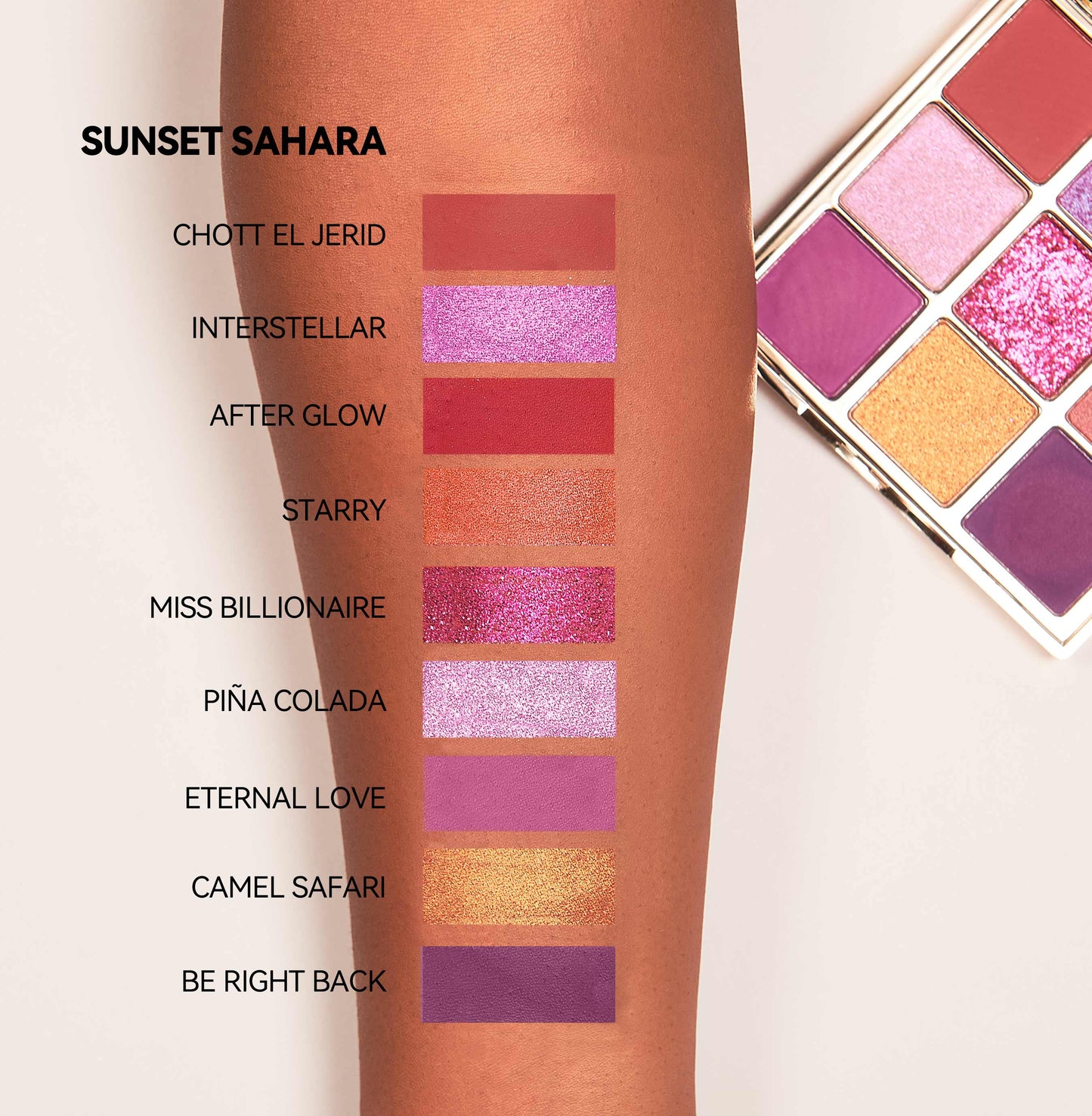 Glamour Queen Eyeshadow Palette-Sunset Sahara