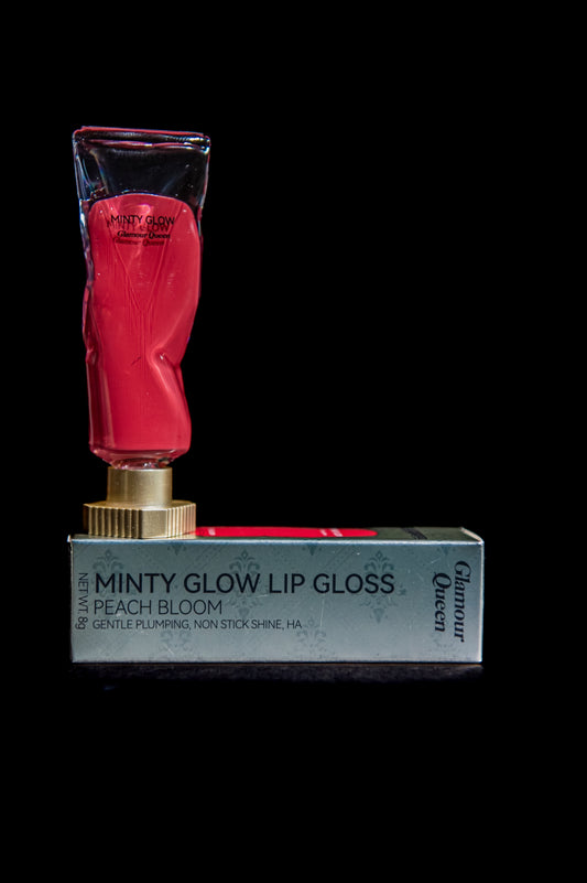 Minty Glow Lipgloss - Peach Bloom
